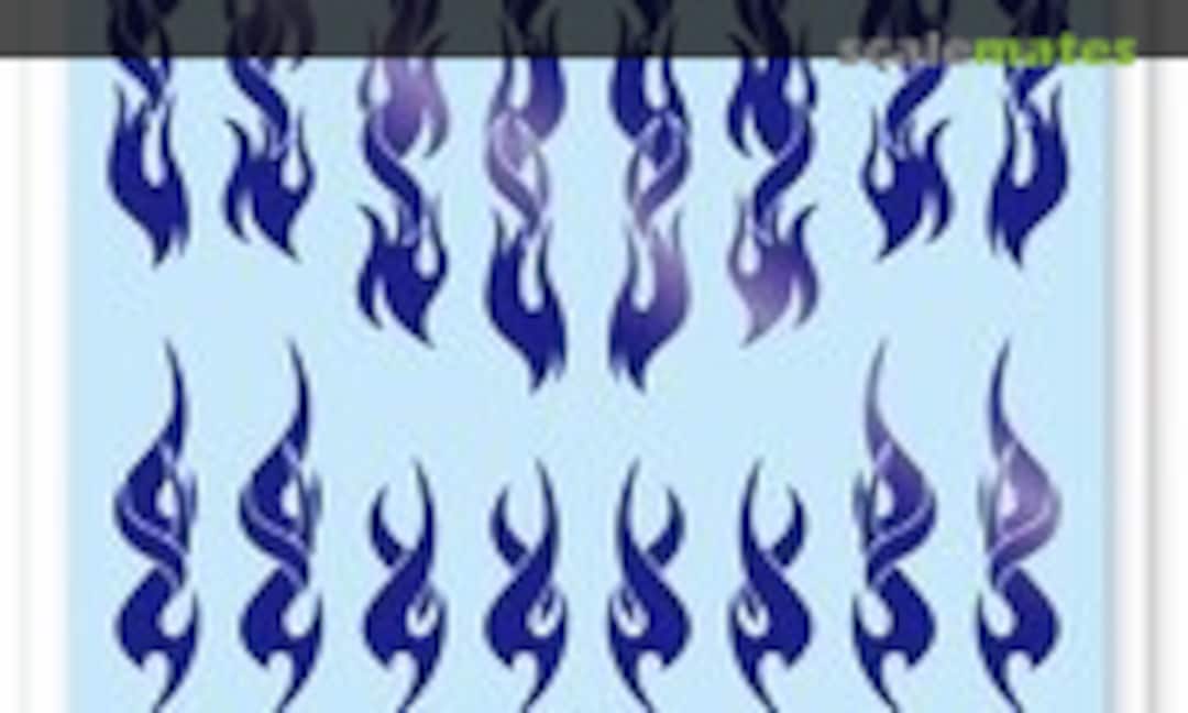 No Fire Tribal Decal Solid Metallic Violet (1pcs) (HIQPARTS FTSL-MTVLT) FTSL-MTVLT