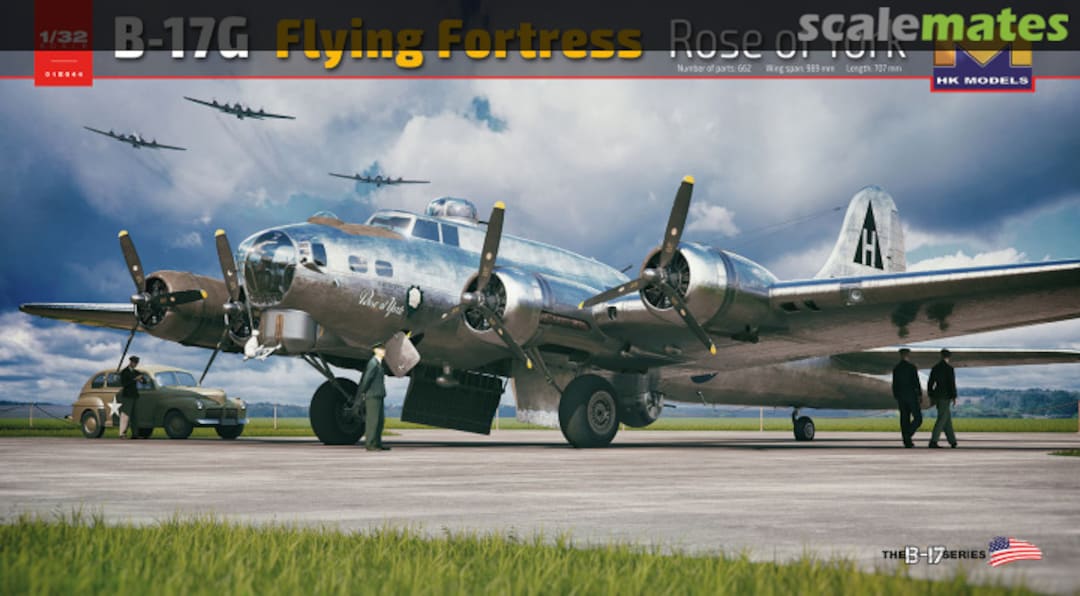 Boxart B-17G Flying Fortress Rose of York 01E044 HK Models