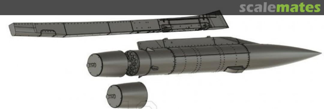 Boxart Saab 37 Viggen KB pod (chaff & flare dispenser) WOL480917 Wolf 3D Resin Parts