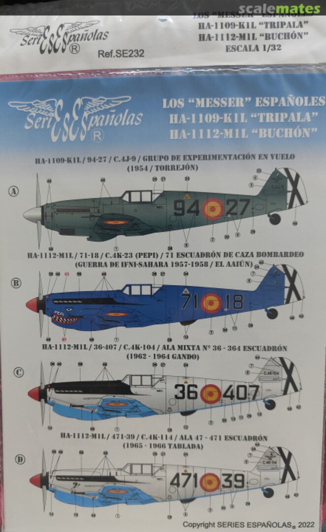 Boxart Los "Messer" Españoles SE232 Series Españolas Boxart Los "Messer" Españoles SE232 Series Españolas