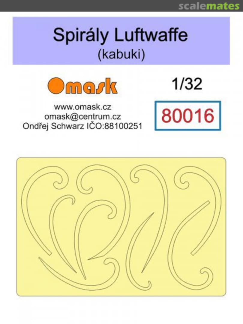Boxart Luftwaffe Spirals (Kabuki) 80016 Omask Boxart Luftwaffe Spirals (Kabuki) 80016 Omask