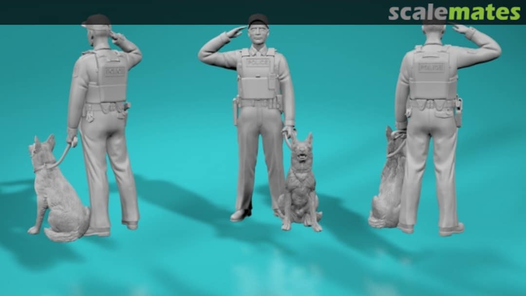 Boxart Policeman with dog 99204738 EMP3d Boxart Policeman with dog 99204738 EMP3d