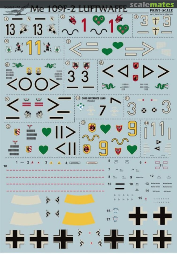 Boxart Messerchmitt Bf-109 F-2 72-048 Print Scale Boxart Messerchmitt Bf-109 F-2 72-048 Print Scale