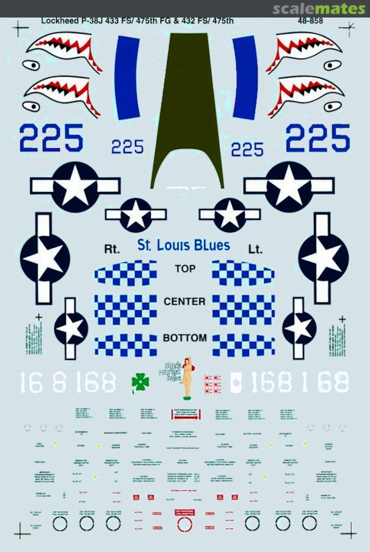 Boxart P-38J Lightnings 48-858 SuperScale International Boxart P-38J Lightnings 48-858 SuperScale International