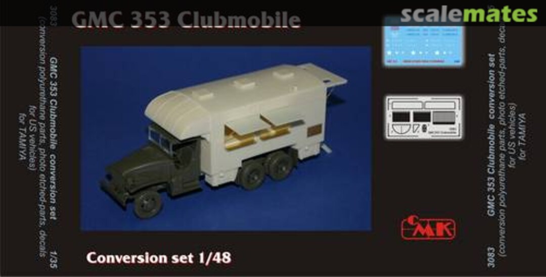 Boxart GMC 353 Clubmobile conversion set 3083 CMK Boxart GMC 353 Clubmobile conversion set 3083 CMK