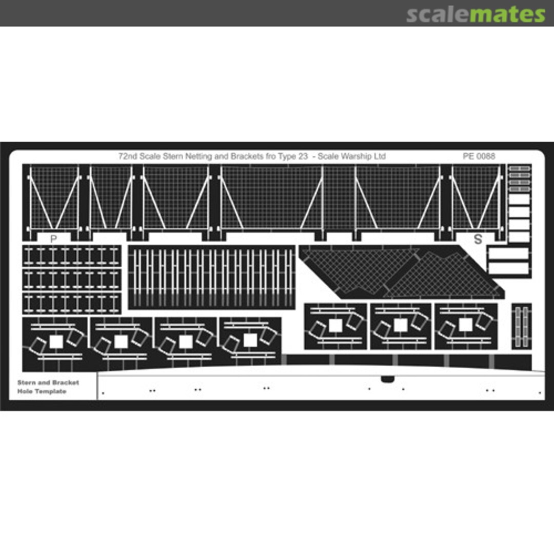Boxart Helideck Stern Netting and Supports HelideckSternNetting Scalewarship