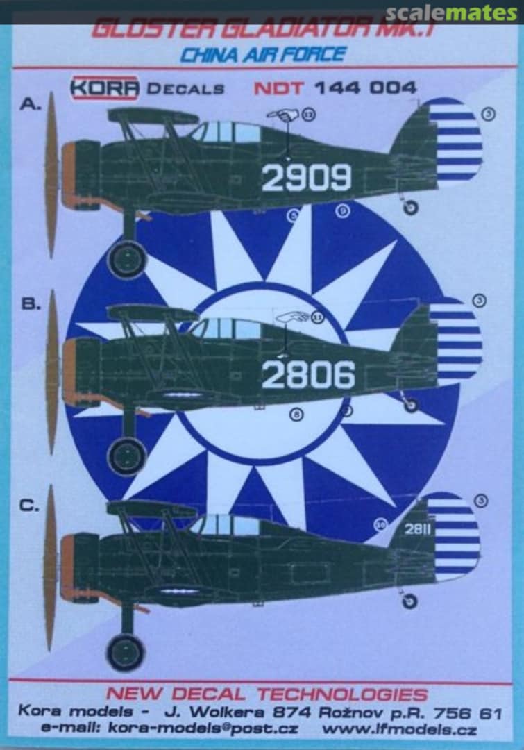 Boxart Gloster Gladiator MK1 NDT144004 Kora Models Boxart Gloster Gladiator MK1 NDT144004 Kora Models