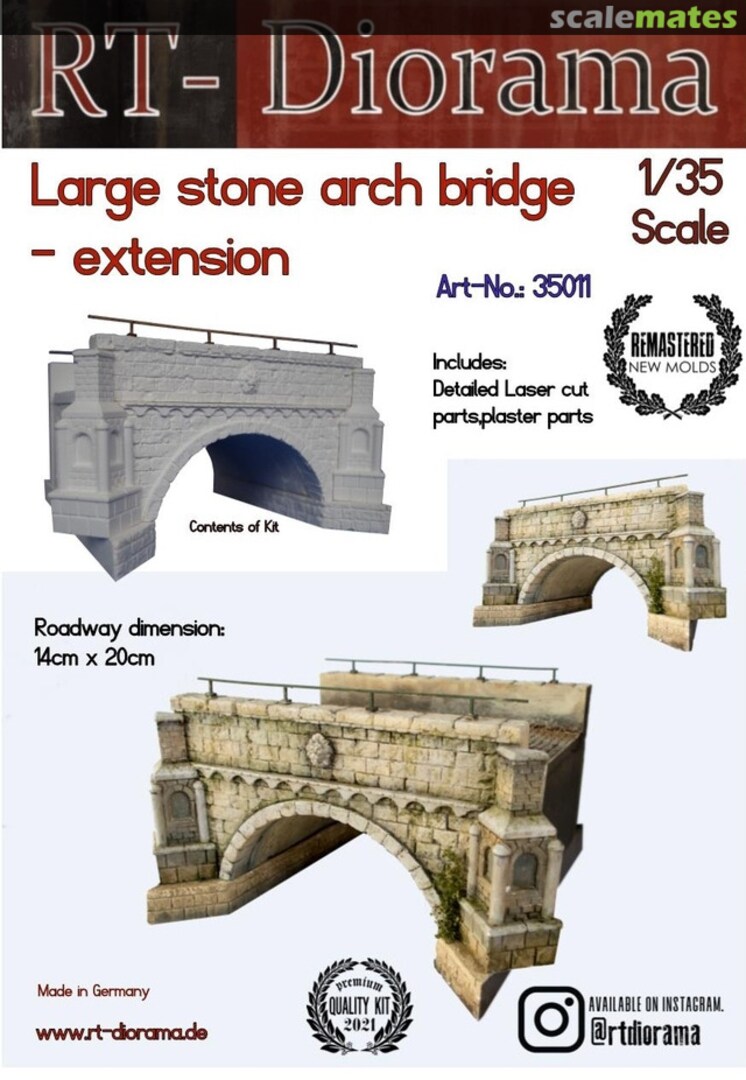 Boxart Large Stone Arch Bridge - Extension 35011 RT-Diorama Boxart Large Stone Arch Bridge - Extension 35011 RT-Diorama