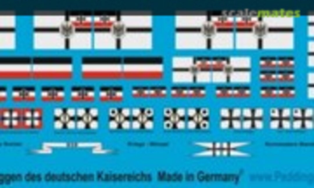 1:700 Marineflaggen des deutschen Kaisereichs (Peddinghaus-Decals 700 3147) 700 3147
