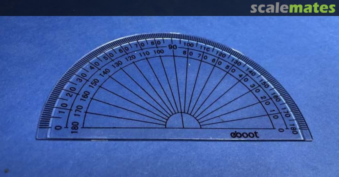 Boxart Tools Clear 180 Degree Protractor 10136 Squadron Boxart Tools Clear 180 Degree Protractor 10136 Squadron