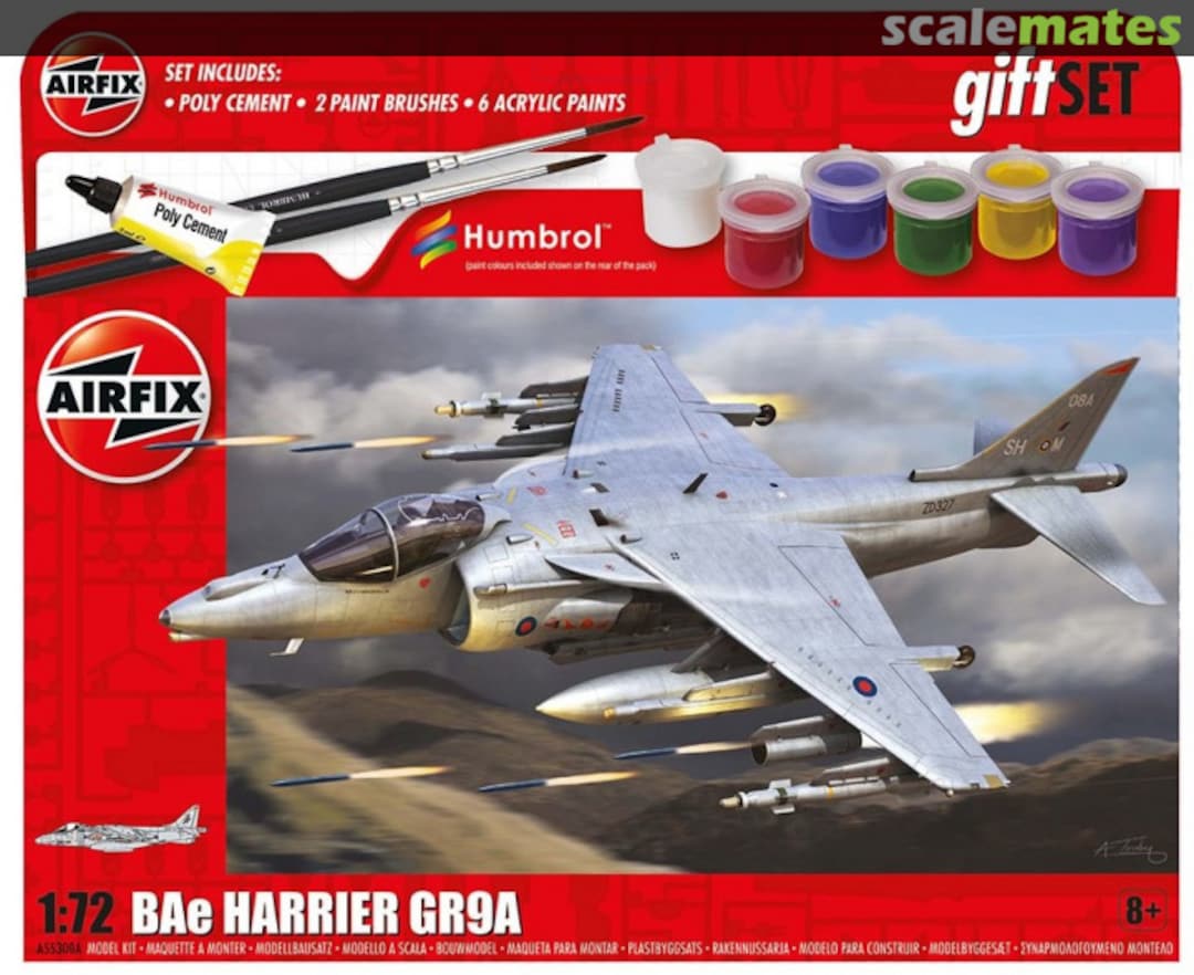 Boxart BAe Harrier GR.9A A55300A Airfix Boxart BAe Harrier GR.9A A55300A Airfix