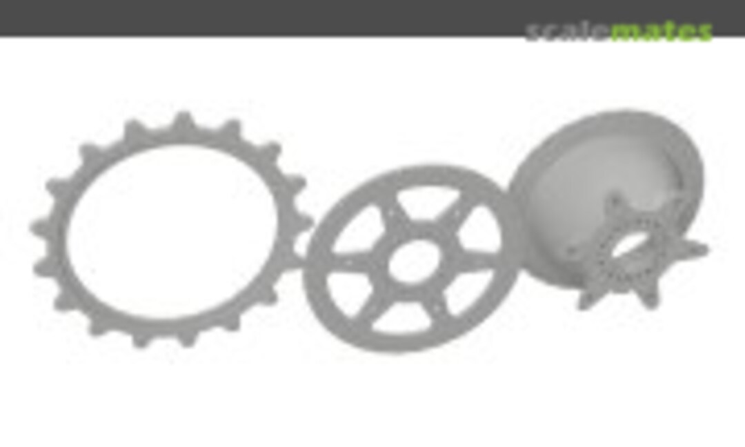 1:25 PzV Panther - disassembled drive sprocket (EMP3d 25170128) 25170128