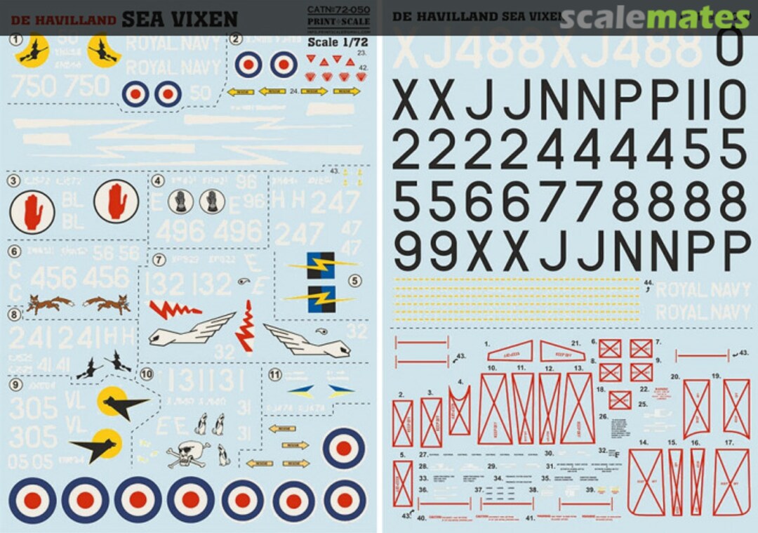 Boxart De Havilland Sea Vixen 72-050 Print Scale Boxart De Havilland Sea Vixen 72-050 Print Scale