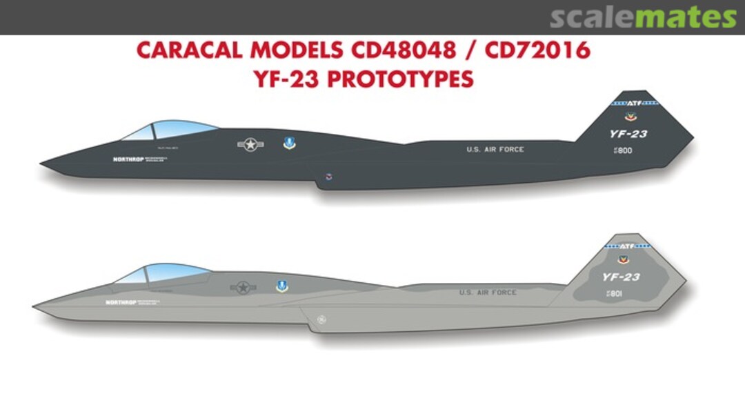Boxart YF-23 Prototypes CD48048 Caracal Models Boxart YF-23 Prototypes CD48048 Caracal Models