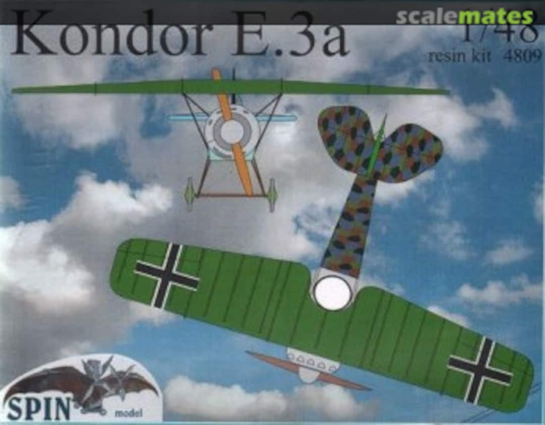 Boxart Kondor E.3a 4809 SPIN model Boxart Kondor E.3a 4809 SPIN model