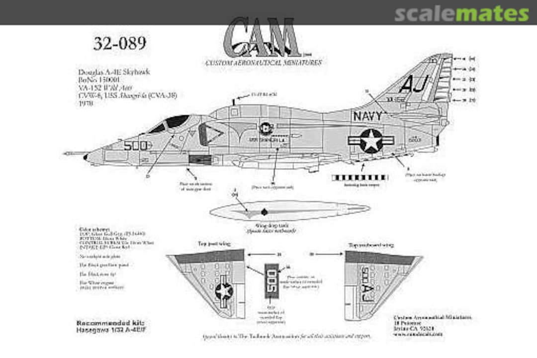 Boxart A-4E Skyhawk 32-089 CAM Boxart A-4E Skyhawk 32-089 CAM