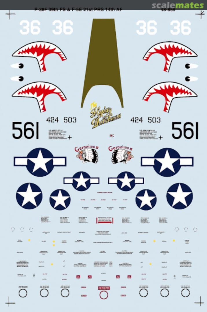 Boxart P-38F Lightnings 48-859 SuperScale International