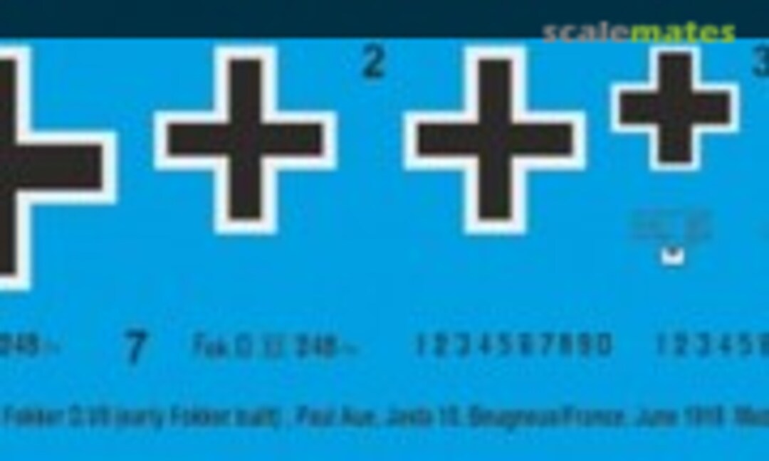 1:48 Fokker D.VII (Early Fokker built) Paul Aue, Jasta 10, Beugneux/France 1918 (Peddinghaus-Decals 48 3962) 48 3962