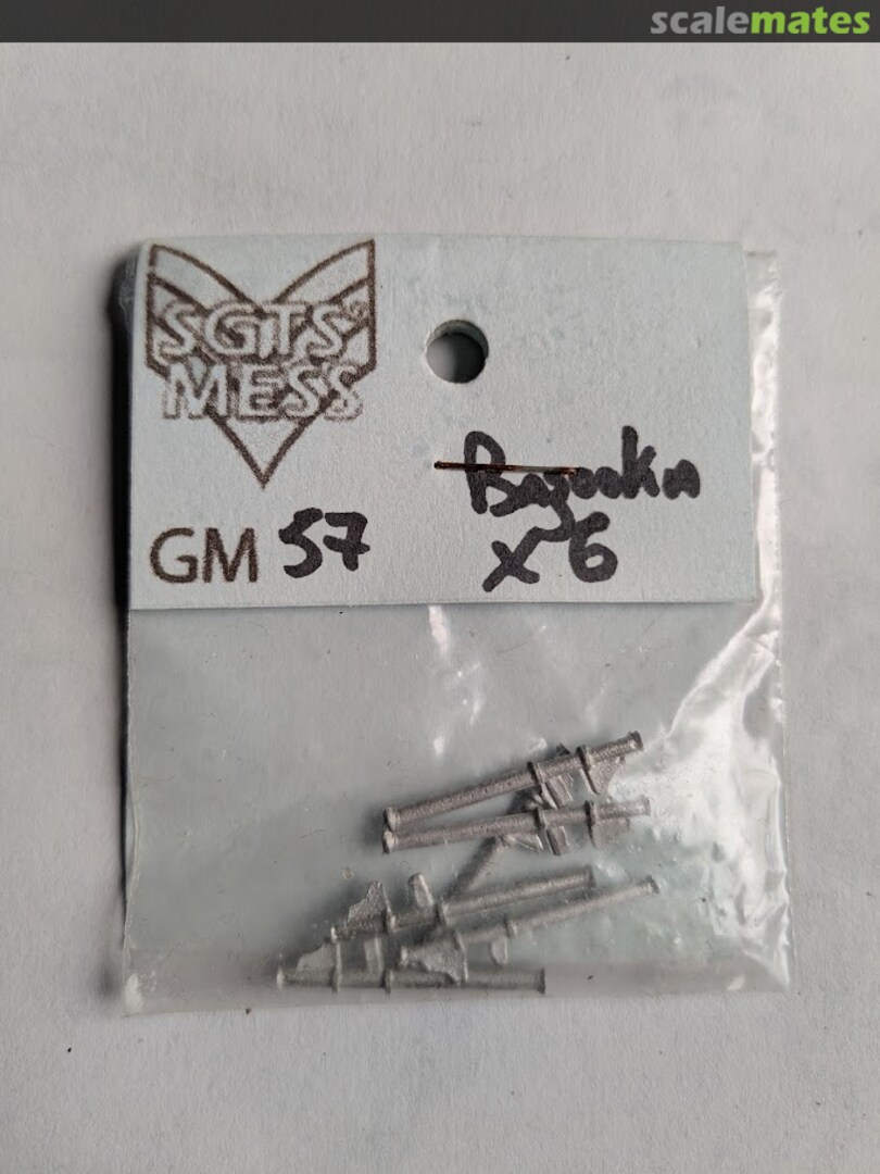 Boxart Bazooka's (6x) GM57 Sgts' Mess Boxart Bazooka's (6x) GM57 Sgts' Mess