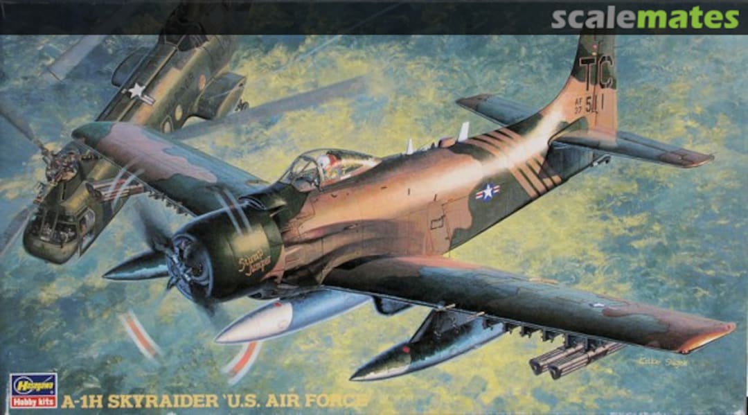 Boxart A-1H Skyraider `U.S. Air Force´ 51407 Hasegawa Boxart A-1H Skyraider `U.S. Air Force´ 51407 Hasegawa