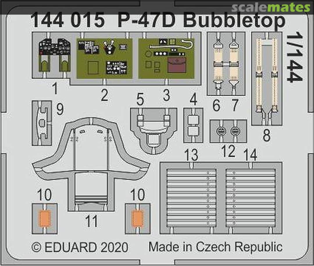 Boxart P-47D Bubbletop 144015 Eduard