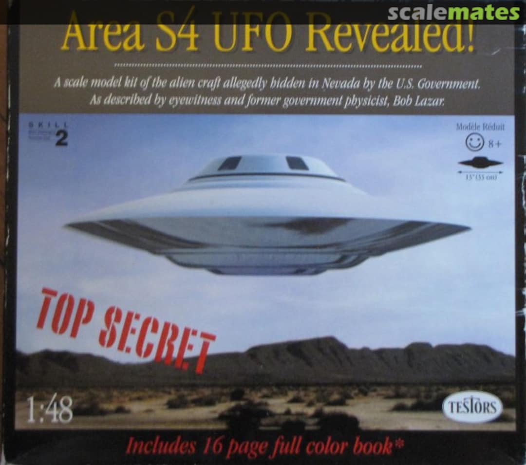 Boxart Area S4 UFO Revealed! 576 Testors Boxart Area S4 UFO Revealed! 576 Testors