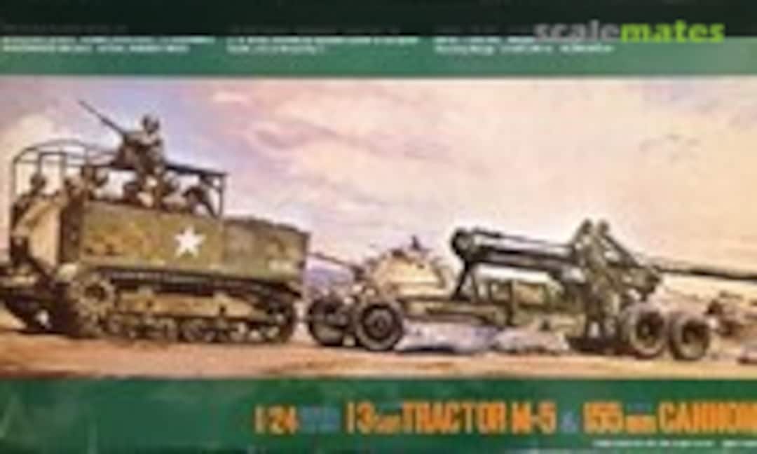1:24 13 ton Tractor M-5 & 155mm Cannon (IMAI B-2297-4800) B-2297-4800
