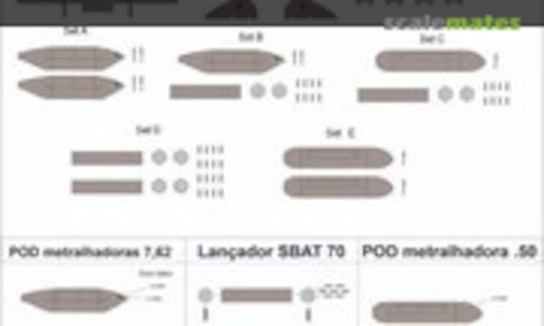 1:48 Set de Armamento Esquilo Config. B (Duarte DS48-11b)