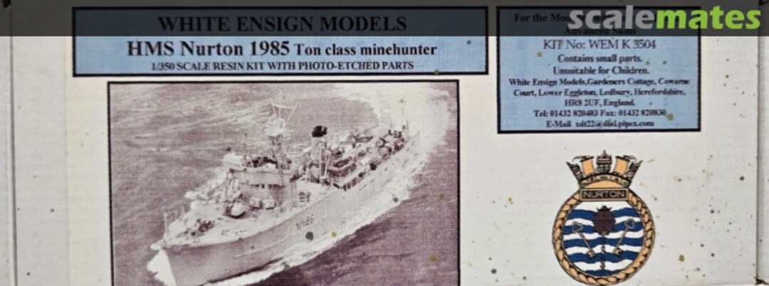 Boxart H.M.S. Nurton 1985 K 3504 White Ensign Models Boxart H.M.S. Nurton 1985 K 3504 White Ensign Models