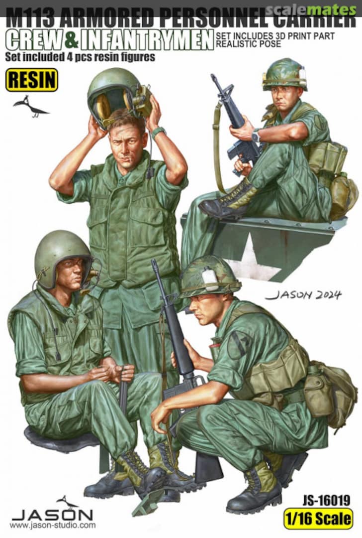 Boxart M113 Armored Personnel Carrier Crew & Infantrymen JS-16019 Jason Studio