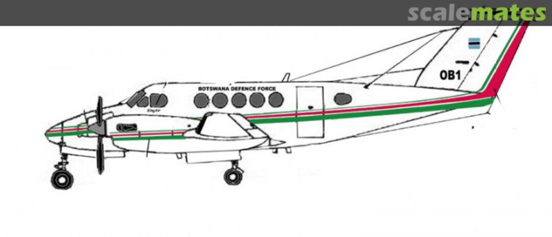 Boxart Beech King Air 200 Botswana Defence AIPD-100 Aircraft in Plastic Boxart Beech King Air 200 Botswana Defence AIPD-100 Aircraft in Plastic