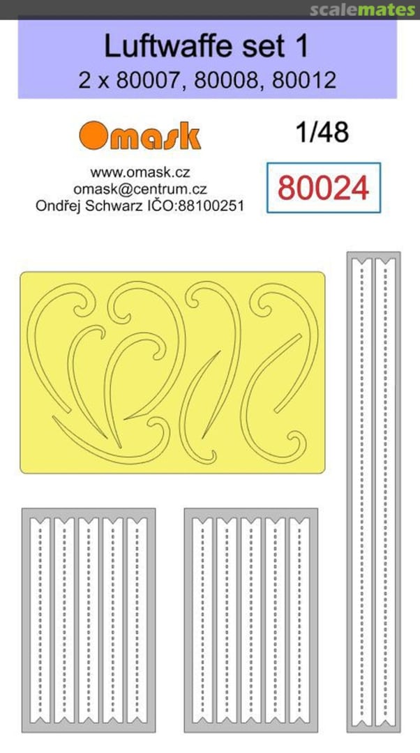Boxart Luftwaffe Set 1 (2 x 80007, 80008, 80012) 80024 Omask Boxart Luftwaffe Set 1 (2 x 80007, 80008, 80012) 80024 Omask