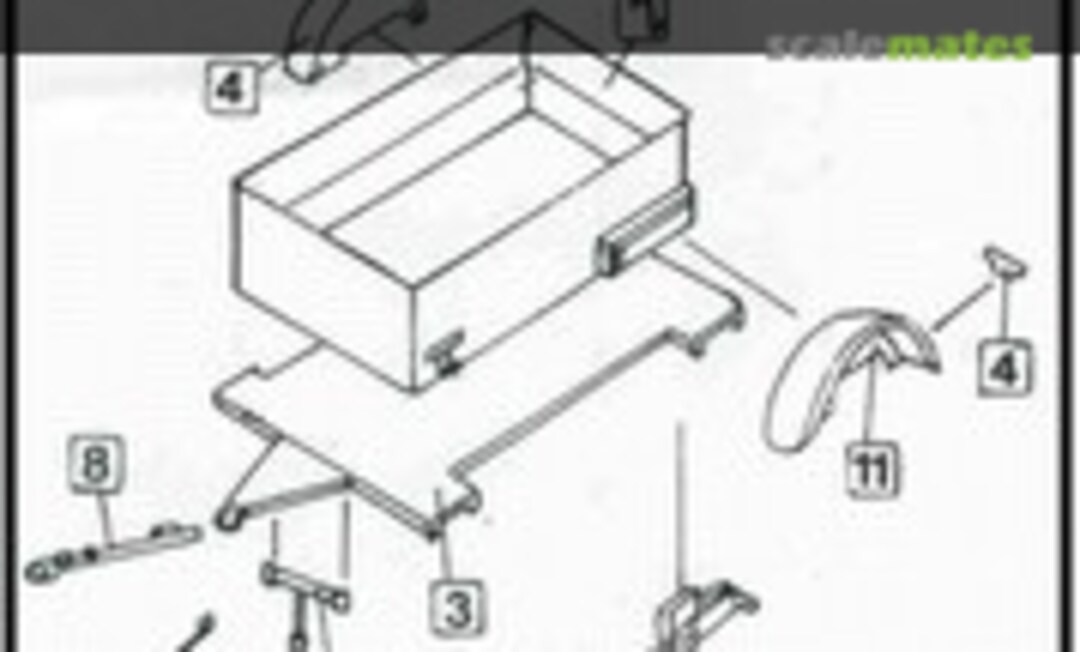 1:35 German WW II Ammo Trailer (light) (Tiger Productions 35014) 35014