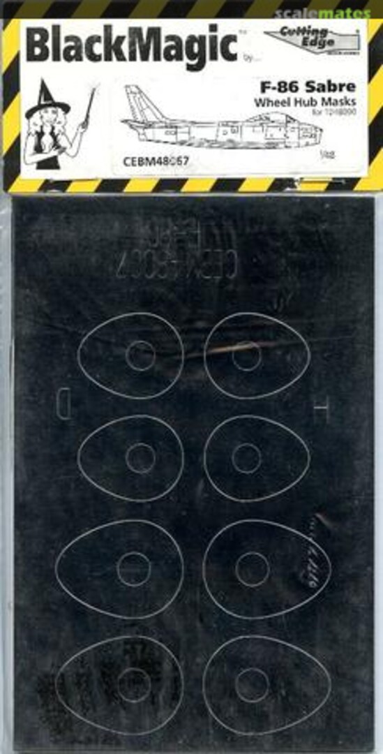 Boxart F-86 Wheel Hub Masks CEBM48067 Cutting Edge Modelworks Boxart F-86 Wheel Hub Masks CEBM48067 Cutting Edge Modelworks