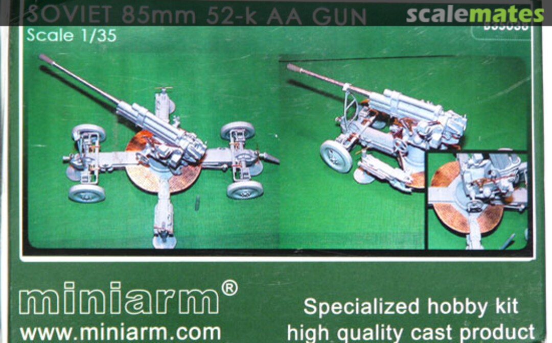 Boxart 85mm 52-K AA Gun B35038 Miniarm Boxart 85mm 52-K AA Gun B35038 Miniarm