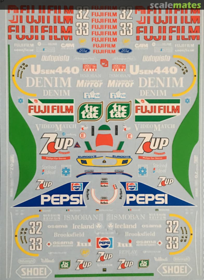 Boxart Jordan 191 1991 Formula 1 Decal Set MC-D095 Museum collection Boxart Jordan 191 1991 Formula 1 Decal Set MC-D095 Museum collection