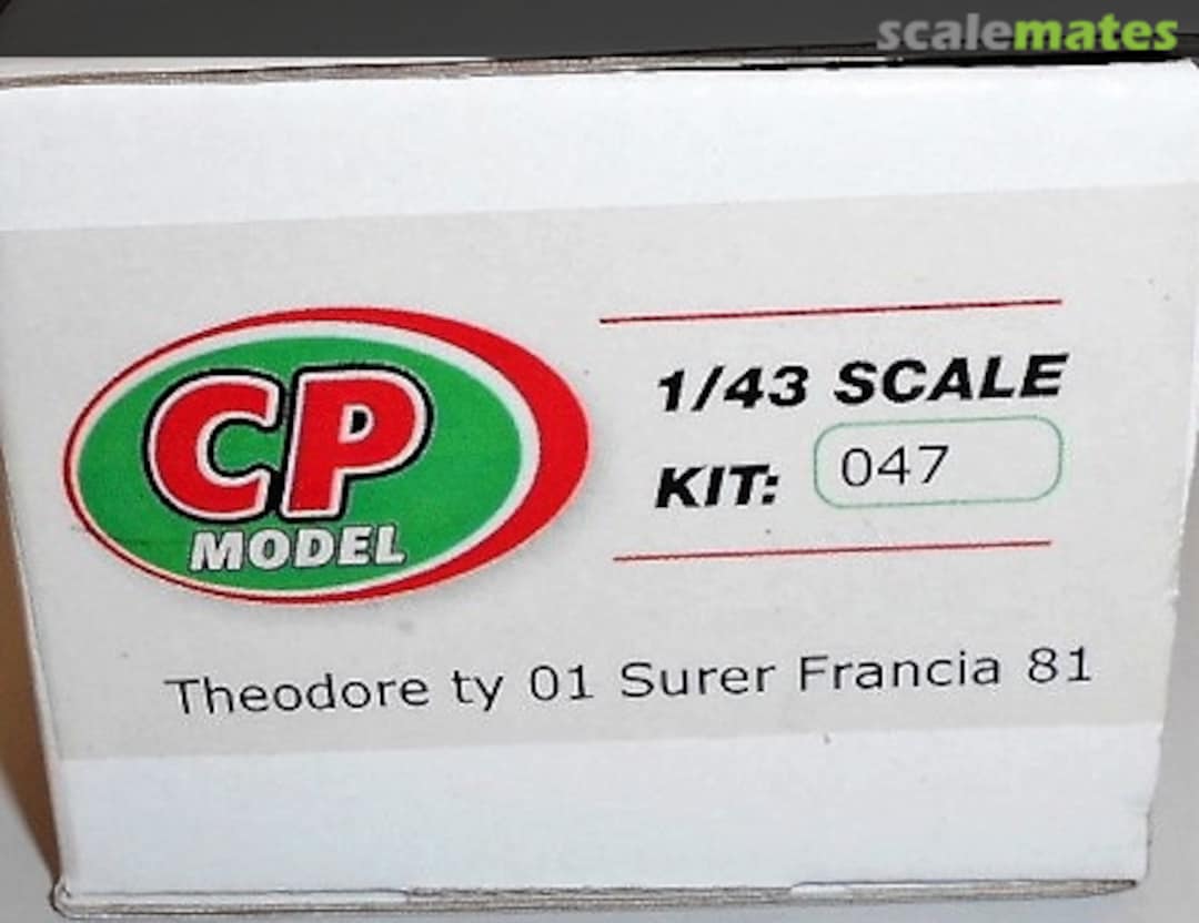 Boxart Theodore TY01 CPM047 CP Model Boxart Theodore TY01 CPM047 CP Model