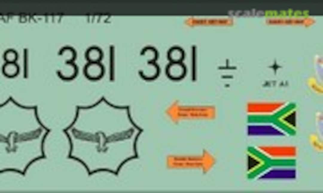 1:72 SAAF BK-117 (MAV Decals MAV-720214)