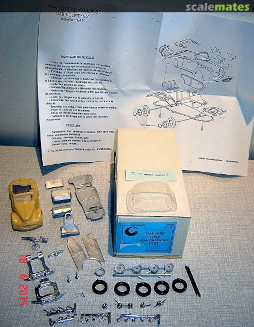 Boxart Panhard Dyna X86 Cabriolet CCC F115 Chat C'Est Chouette Boxart Panhard Dyna X86 Cabriolet CCC F115 Chat C'Est Chouette