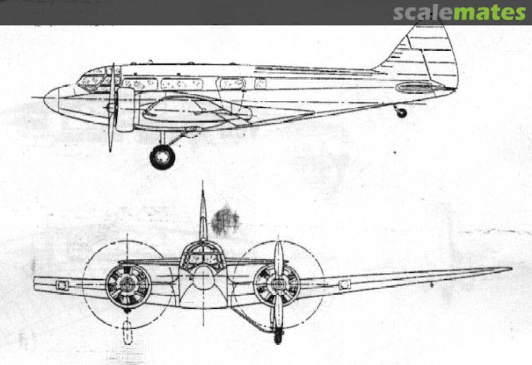 Boxart Airspeed A.S.6E Envoy Lüdemann-Modellbau Boxart Airspeed A.S.6E Envoy Lüdemann-Modellbau