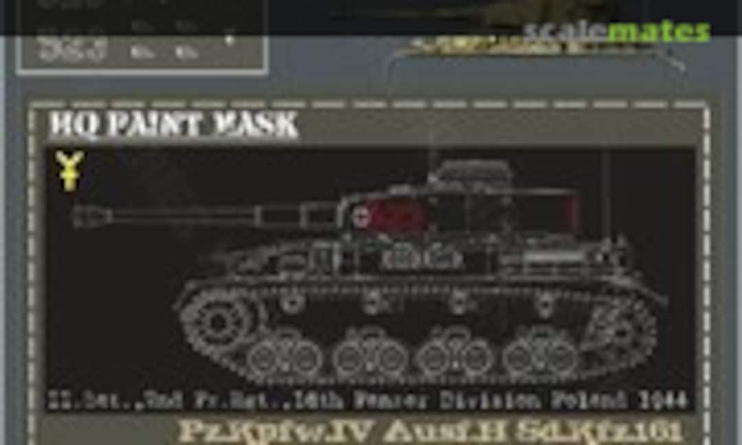 1:16 Pz.Kpfw.IV Ausf.H II.Bat. 2nd.Pz.Rgt. 16th Pz.Div. Poland 1944 Paint Mask (HQ-Masks PIV 010) PIV 010