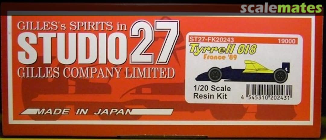 Boxart Tyrrell 018 ST27-FK20243 Studio27 Boxart Tyrrell 018 ST27-FK20243 Studio27