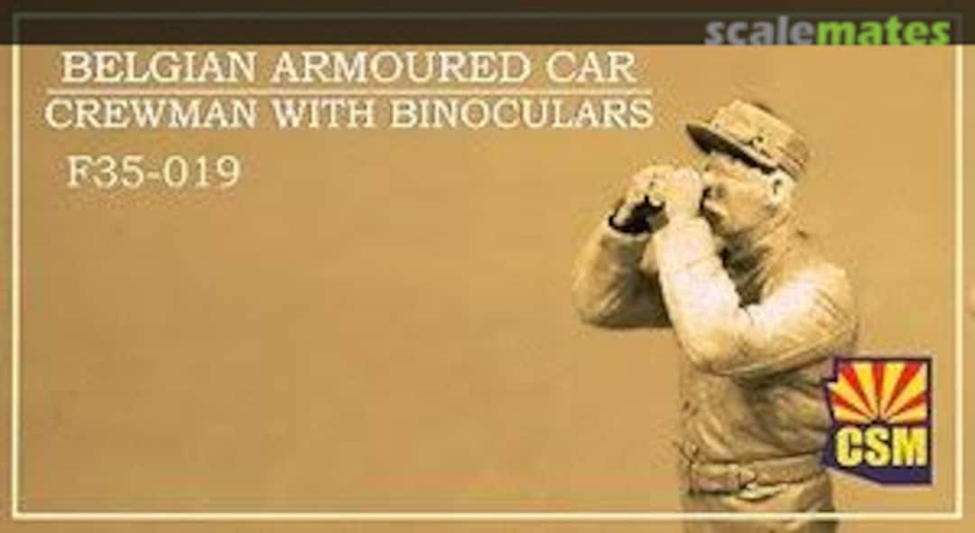 Boxart Belgian Armoured car crewman with binoculars F35-019 Copper State Models Boxart Belgian Armoured car crewman with binoculars F35-019 Copper State Models