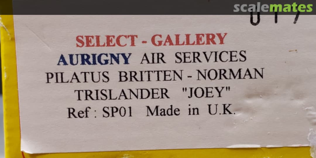 Boxart PBN Trislander SP01 Scale Gallery Boxart PBN Trislander SP01 Scale Gallery