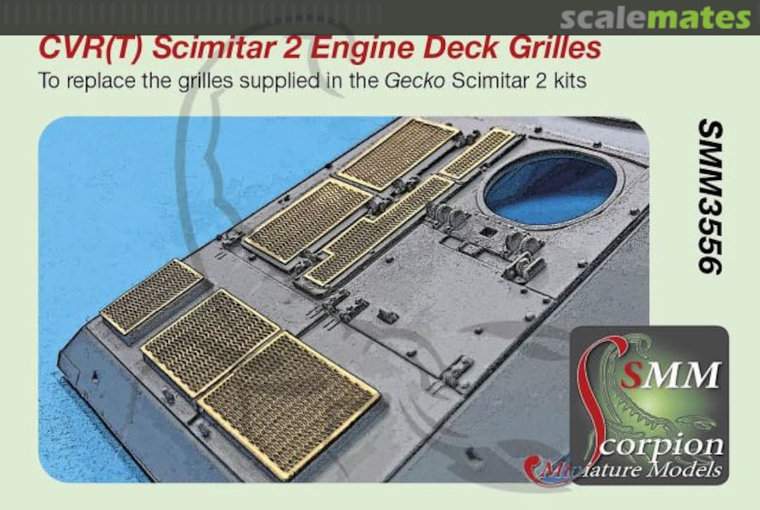 Boxart CVR(T) Scimitar 2 Engine Deck Grilles SMM3556 Scorpion Miniature Models Boxart CVR(T) Scimitar 2 Engine Deck Grilles SMM3556 Scorpion Miniature Models