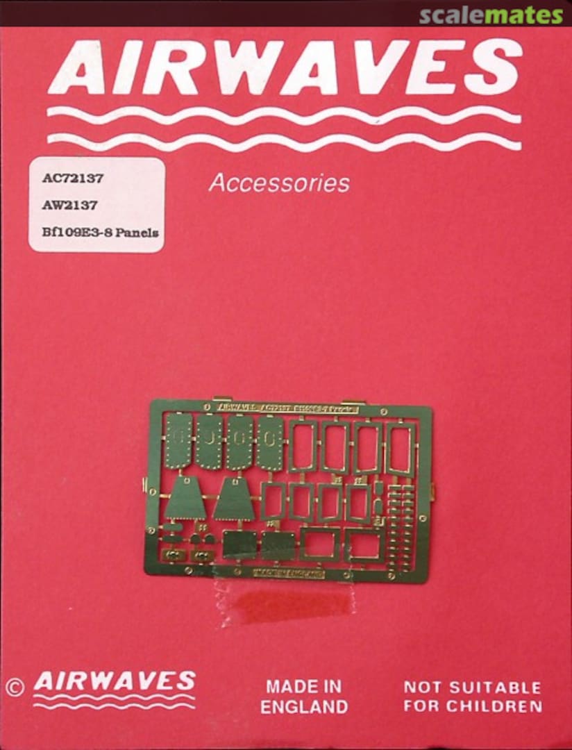 Boxart Bf109E3-8 Panels AC72137 Airwaves Boxart Bf109E3-8 Panels AC72137 Airwaves