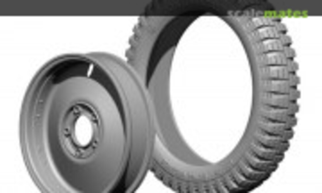 1:16 Sd.kfz.250/1 Spare tire and Wheel rim (SOL MM854) MM854