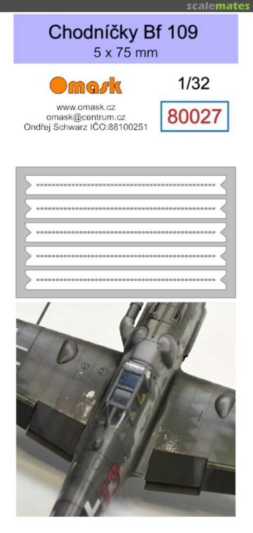 Boxart Messerschmitt Bf-109 - Walkways 5 x 75 mm (OraMask) 80027 Omask Boxart Messerschmitt Bf-109 - Walkways 5 x 75 mm (OraMask) 80027 Omask