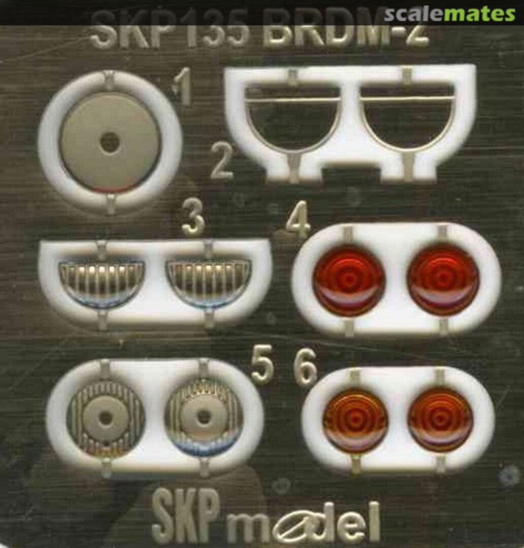 Boxart Lenses and tailights for BRDM SKP 135 SKP model Boxart Lenses and tailights for BRDM SKP 135 SKP model