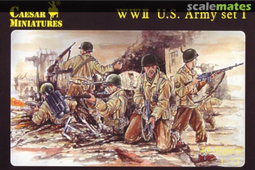 Boxart WWII US Army Set I H054 Caesar Miniatures Boxart WWII US Army Set I H054 Caesar Miniatures
